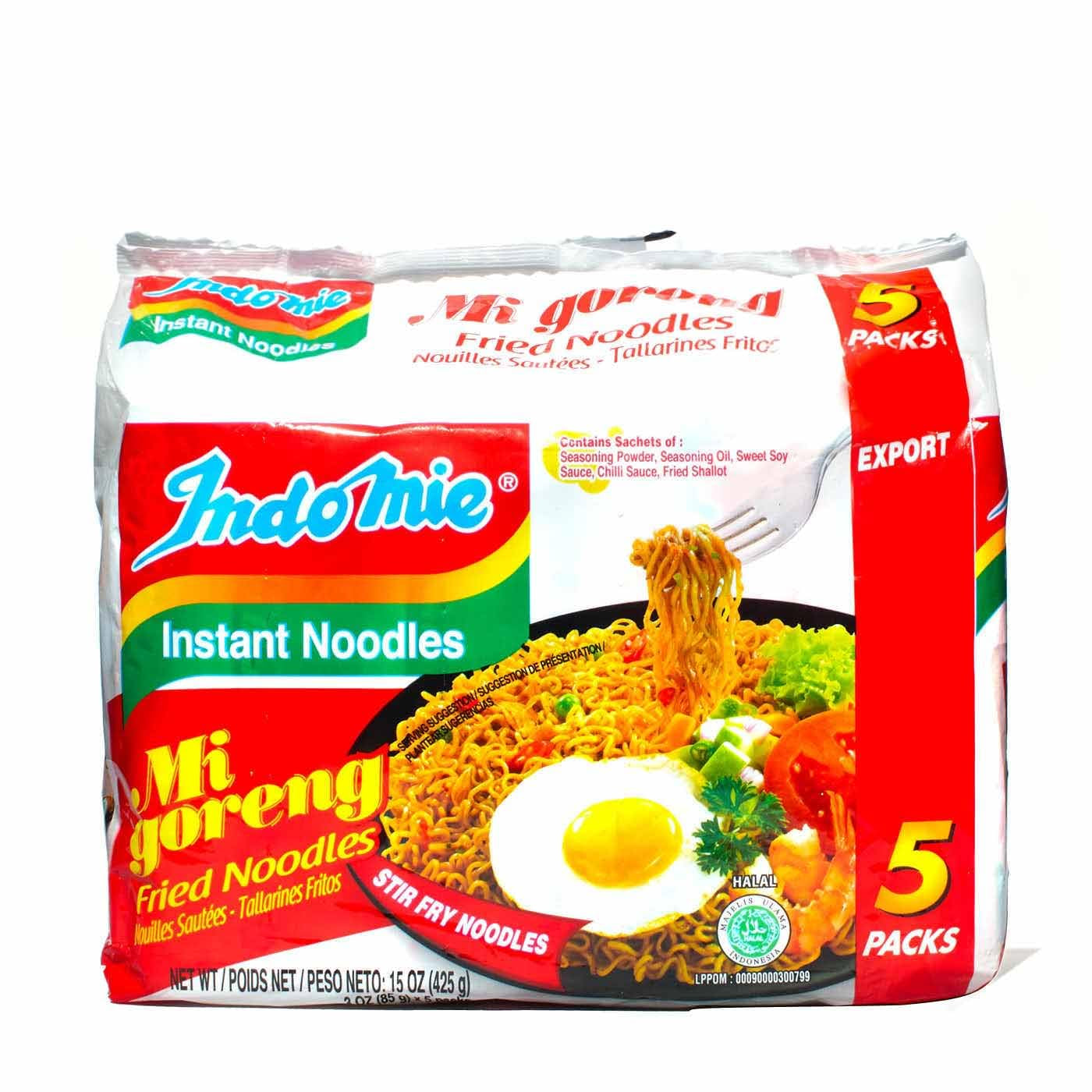 INDOMIE - Fideos instantáneos Mi Goreng - Paquete múltiple (40 x 80 g)