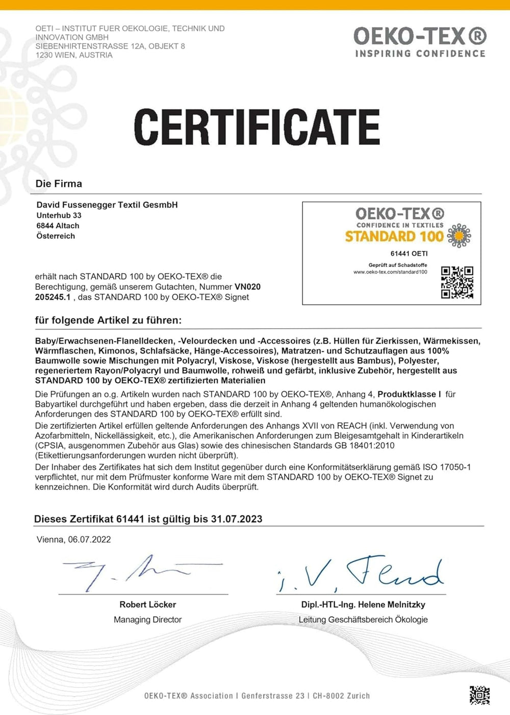 Manta de algodón David Fussenegger Manta de 150 x 200 cm con estampado de degradado de color Camas y mantas mullidas David Fussenegger