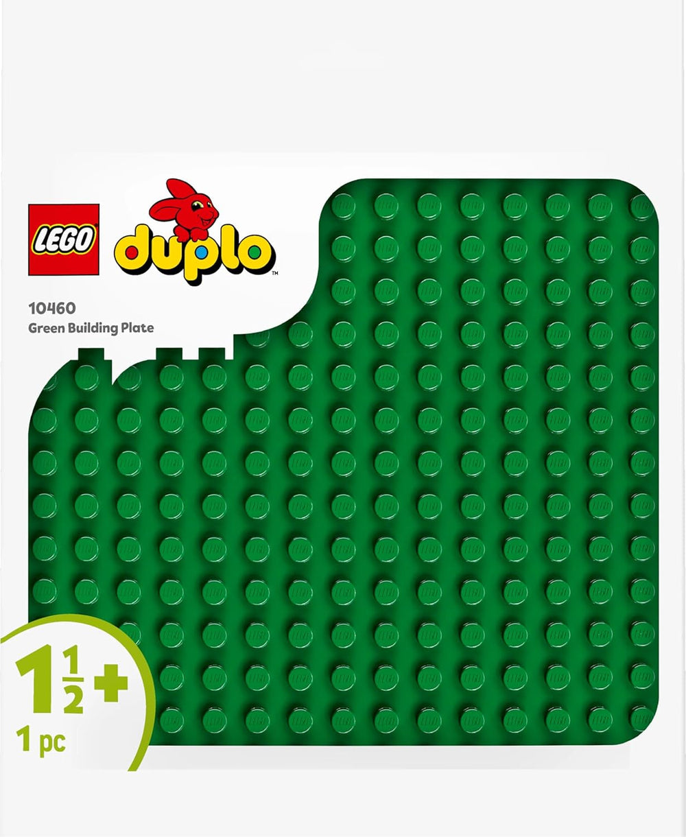 Tablero de construcción LEGO DUPLO en verde, Juguete de construcción para niños pequeños a partir de 18 meses, Para exponer modelos, Permite a los niños en edad preescolar construir creativamente y jugar con imaginación, Juguete educativo 10460 Juegos de construcción Besuche den LEGO-Store