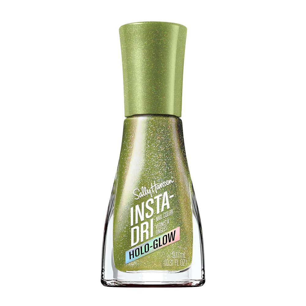 Insta-Dri Holo-Glow, Limelight, esmalte de uñas, fácil de usar, duradero, hermosos colores, fácil de aplicar en las uñas, sin astillas, 19 ml