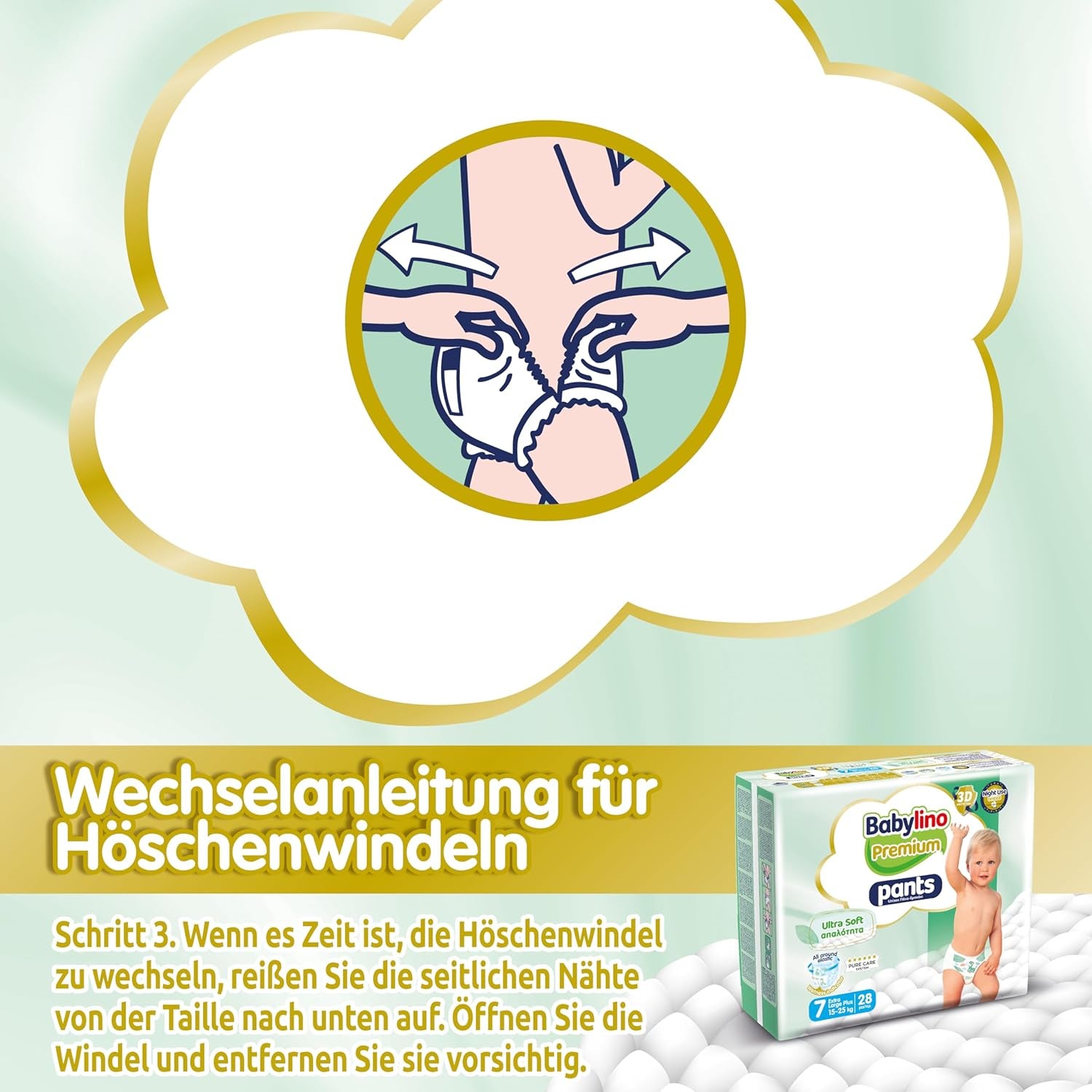 Pantalón Premium, Talla 7, Filtro Ultra Suave, XL Plus (15-25 kg), 28 piezas