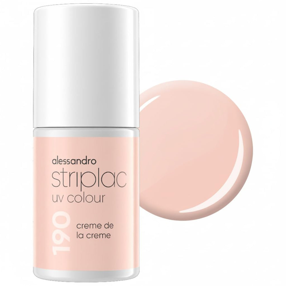 Esmalte de uñas UV Alessandro Striplac White Honeymoon - Delicado y duradero - Fácil eliminación gracias a la tecnología de eliminación - Vegano y libre de crueldad animal - 8 ml