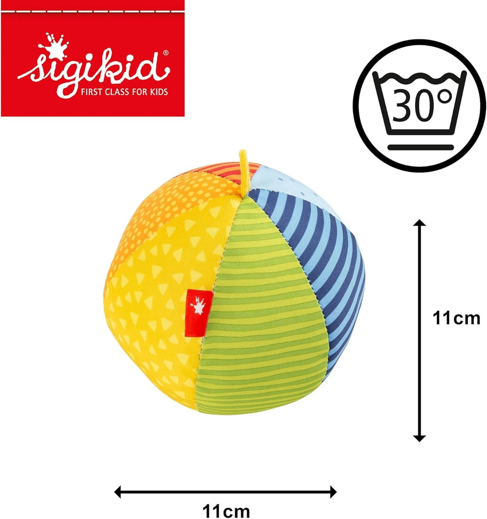 SIGIKID 49580 Softball mic Baby Activity PlayQ fete și băieți jucărie pentru copii recomandată de la 3 luni multicolor Jucarii Bebe Naty Shop