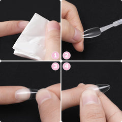 Tipuri de unghii, 500 bucăți de vârfuri de unghii false acrilice artificiale cu cutie de depozitare pentru saloane de unghii și nail art DIY acasă, 10 dimensiuni
