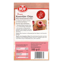 Cobertura RUF Chips Rubí, 100 gramos Esmaltes y Decoración Naty Shop