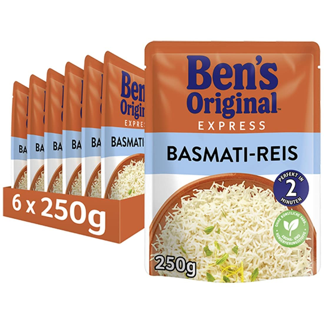 BEN'S ORIGINAL™ Arroz Basmati Express 6 x 220g