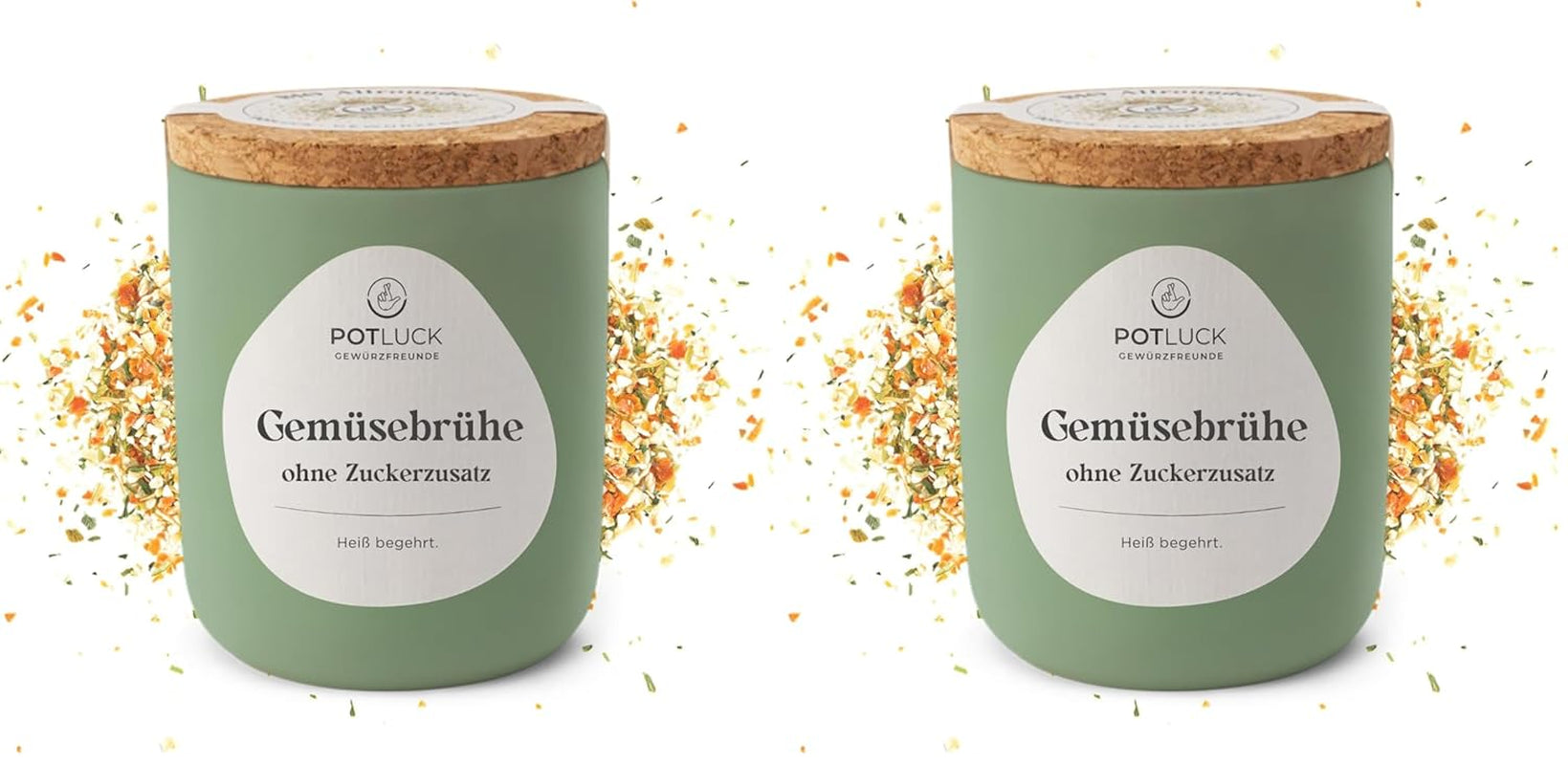 Comida compartida | Especia Stullen | Gewürzzubereitung im Keramiktopf | 60 gramos | Vegano, sin gluten y con ingredientes naturales