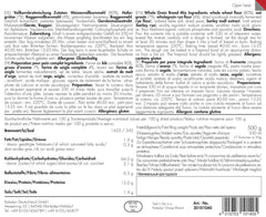 TREK'N EAT Vollkornbrotmischung Mezcla para hornear y cocinar Naty Shop