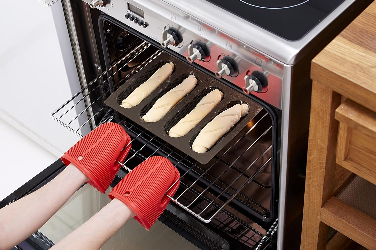 Lékué-Brotbackset, Silicona, Marrón, 30 x 25 x 15 cm (3000085SURM017)