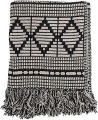 Bloomingville colcha negra, algodón, 160cm Bloomingville Beds and Blankets