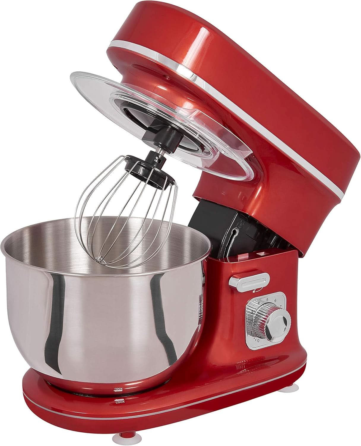 GUTFELS Küchenmaschine KM 8102 Roi | Máquina de cocina | 1200 vatios | Schneebesen | Rührhaken | arrodillado | 10 estupen | Podredumbre | 5 L Schüssel Madre e Hijo Tienda Naty