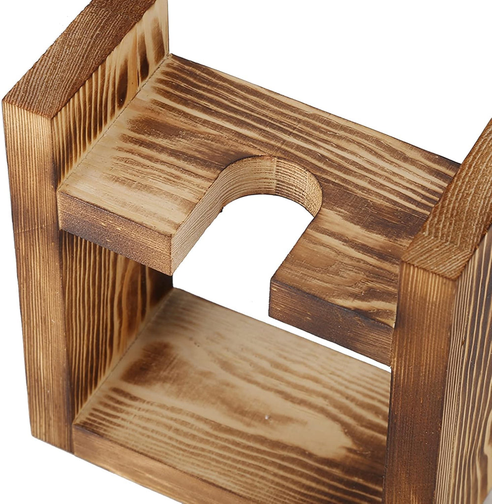 Terrario de plantas con soporte de madera, jarrón de mesa en forma de corazón, plantas hidropónicas de vidrio transparente para decoración del jardín del hogar, decoración de flores hidropónicas para oficina, sala de estar, cocina (A)