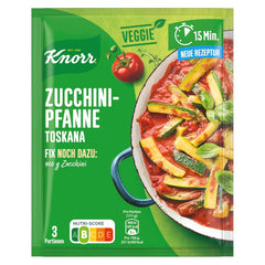 Knorr Fix Veggie Würzmischung Zucchini-Pfanne Toskana con gemüse für eine leckeres Gericht ohne geschmacksverstärkende Zusatzstoffe 3 porciones