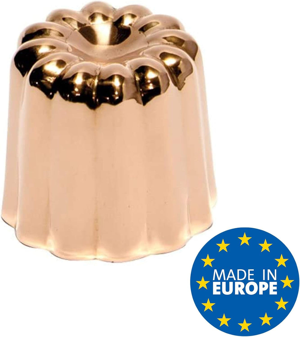 Moldes para hornear, cobre, 17,5 x 6 x 6 cm, 3 piezas Moldes y bandejas para hornear Naty Shop