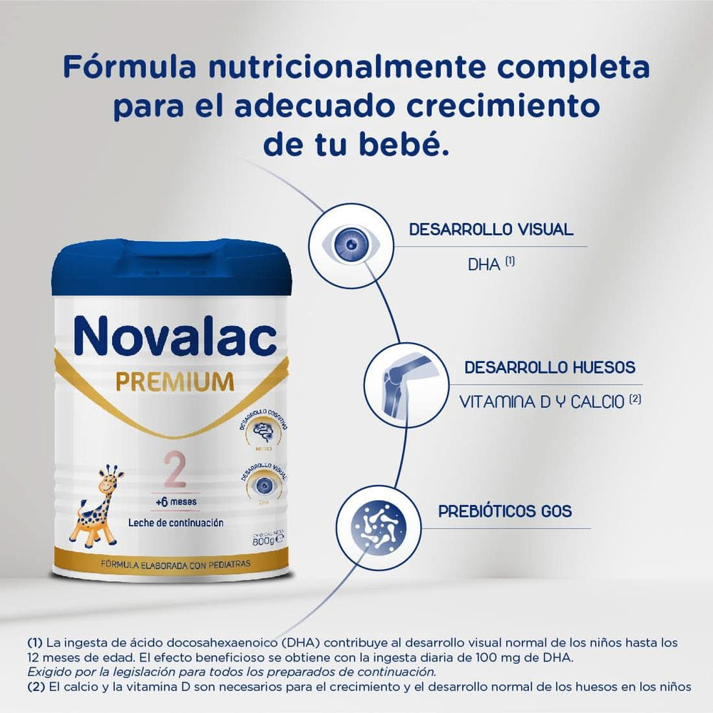 Novalac Premium 2 Messenger, leche en polvo, 800 gramos Madre e Hijo Naty Shop