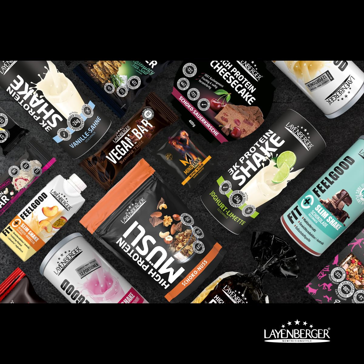 Layenberger Prower Bread Walnut, Eiweiß- Und Ballaststoffquelle, Ohne Konservierungsmittel, Ohne Hefe, Ohne Mehl, Mit 14G Protein Pro 100G, (1 X 500G) Mezcla para hornear y cocinar Naty Shop