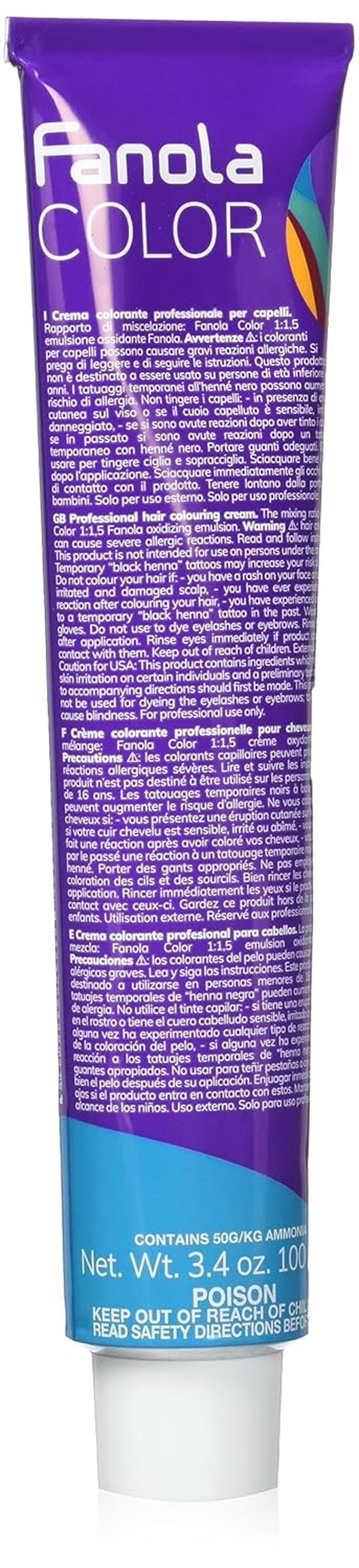 Fanola crema colore Cremă colorantă 7.0 Blond, 100 ml Vopsea pentru par Naty Shop 11.2 Super Blond