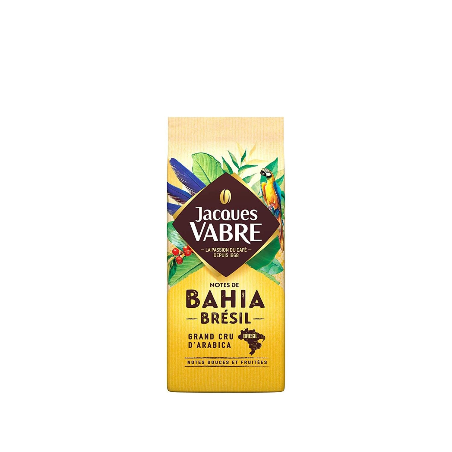 Boabe de cafea Arabica pure din Bahia, Brazilia - JACQUES VABRE - 250 g