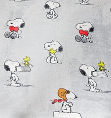 Kanguru Cama, colcha, manta polar para cama de matrimonio, manta de microfibra, Snoopy Peanuts GRIS, 230X230Cm, manta de verano, colcha dormitorio Camas y Mantas Besuche den Kanguru-Store