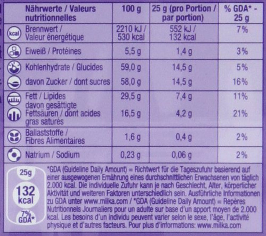 & Daim 1 x 100g I Chocolate con leche alpino I Con trozos de caramelo y almendras I Chocolate con leche 100% alpino I Barra de chocolate con Daim (Pack de 4)