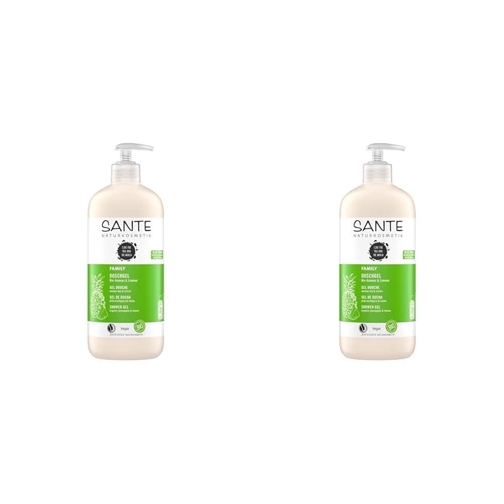 SANTE Natural Cosmetics Gel de ducha refrescante con fragancia cítrica, 950 ml Ducha y baño Naty Shop 2 piezas x 950 ml Afrutado, fresco