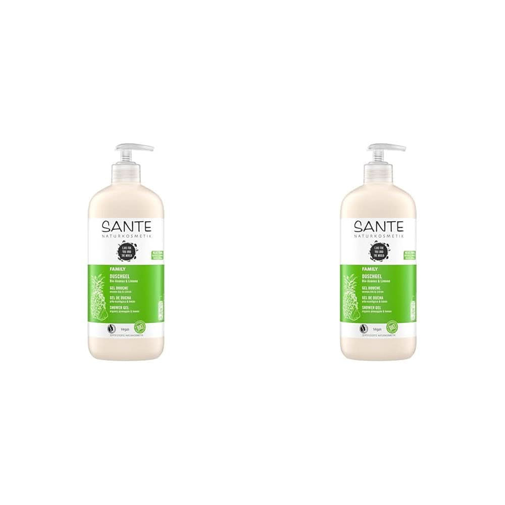 SANTE Natural Cosmetics Gel de ducha refrescante con fragancia cítrica, 950 ml Ducha y baño Naty Shop 2 piezas x 950 ml Afrutado, fresco