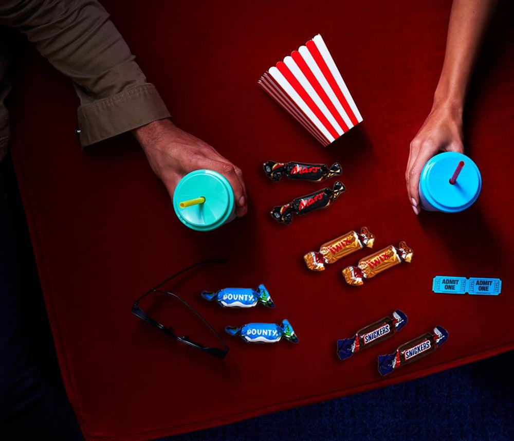 Mix de miniaturas, Mars, Snickers, Bounty & Twix, Barritas clásicas en formato mini, 296 Barritas, Caramelos de Chocolate 3Kg Naty Shop