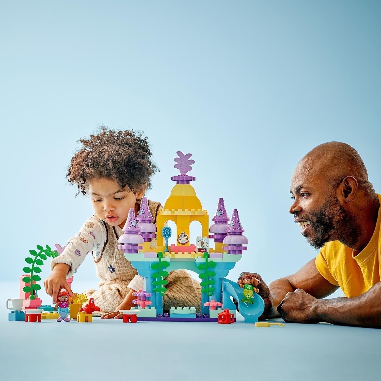 LEGO DUPLO | Palacio Mágico Subacuático de Ariel de Disney, juguete educativo para la sirena Ariel, castillo submarino para niños mayores de 2 años 10435 Juegos de construcción Besuche den LEGO-Store