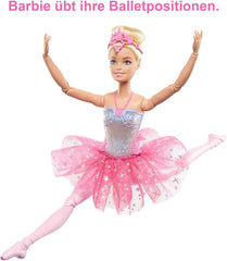 Păpușa Barbie Dreamtopia Magic Light Ballerina, cu tutu roz și păr blond, 5 efecte luminoase și sonore, Barbie mobilă, de la 3 ani, HLC25 Papusi Naty Shop