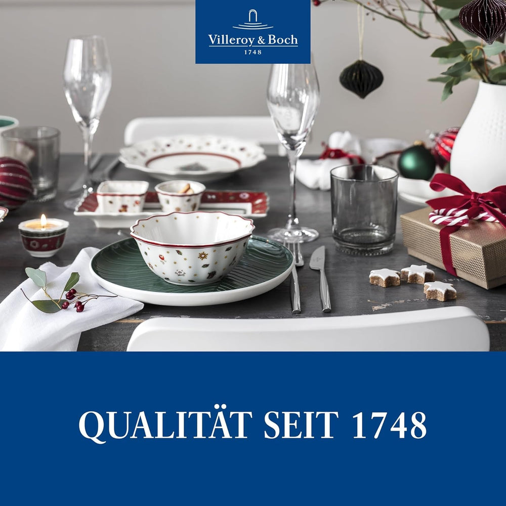Villeroy & Boch – Toy'S Delight Dip Set 4 Teilig, Servierplatte Mit Schälchen, Dipschälchen Set, Weihnachten, Tischdekoration Toys, Serviertablett, Schalen, Weihnachtsdeko Innen, Premium Porzellan Seturi vesela masa Naty Shop