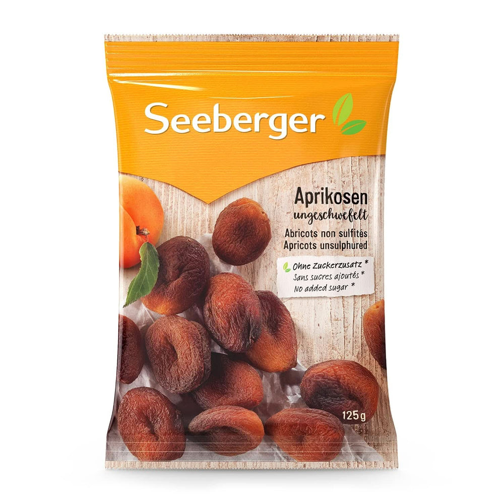 Seeberger Orejones sin tratar con sabor afrutado dulce - sin azúcares añadidos, 13 x 125 gramos Naty Shop productos deshidratados 125 gramos