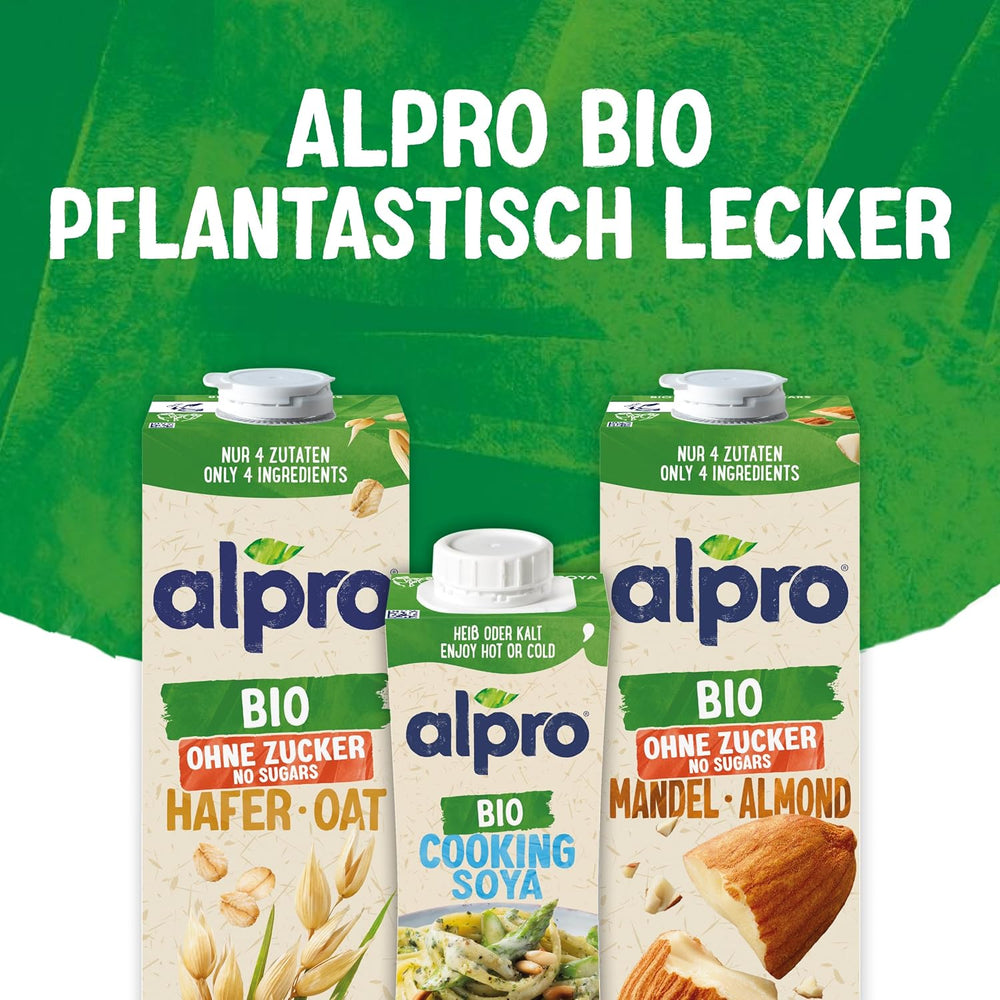 Alpro Bio Cooking Soja – Vegan Bio Kochcreme – 15 x 250 ml