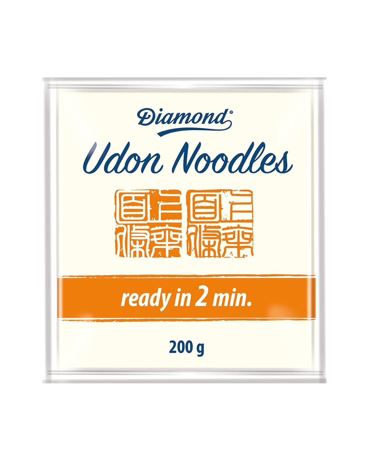 Fideos udon DIAMANTE, preparación fácil y rápida, vegetariano, vegano - 1 x 200 g