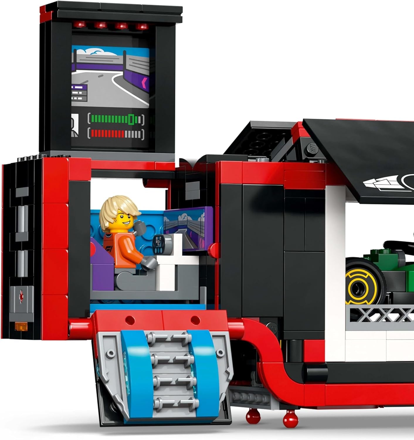 LEGO City Transporter F1 con coches de carreras RB20 y AMR24 F1 - Transporter de coches de juguete para los equipos de Fórmula 1 Red Bull y Aston Martin - Incl. 5 minifiguras: regalo para niños y niñas a partir de 8 años 60445 Juegos de construcción Besuche den LEGO-Store