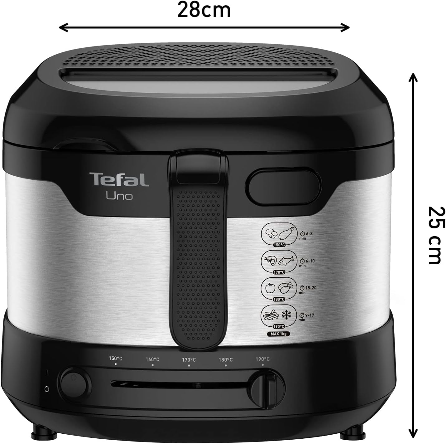 Freidora Tefal Uno M FF215D, 1470 Watts, capacidad: 1 kg Naty Shop Electrodomésticos