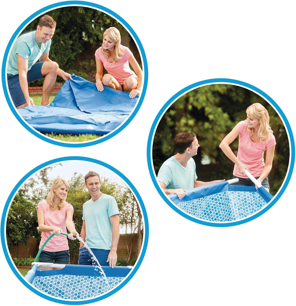 Piscina con estructura metálica de 3 m x 76 cm con bomba depuradora 4485 litros azul 305 x 76 cm 28202UK