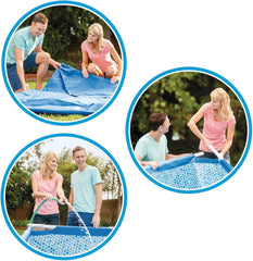 Piscina con estructura metálica de 3 m x 76 cm con bomba depuradora 4485 litros azul 305 x 76 cm 28202UK