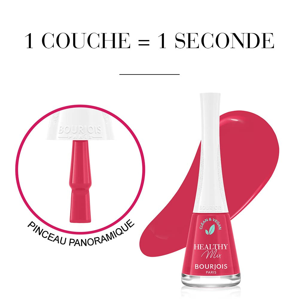 Bourjois - Esmalte de uñas Healthy Mix Clean – 300 GRENAT'DDICTIVE