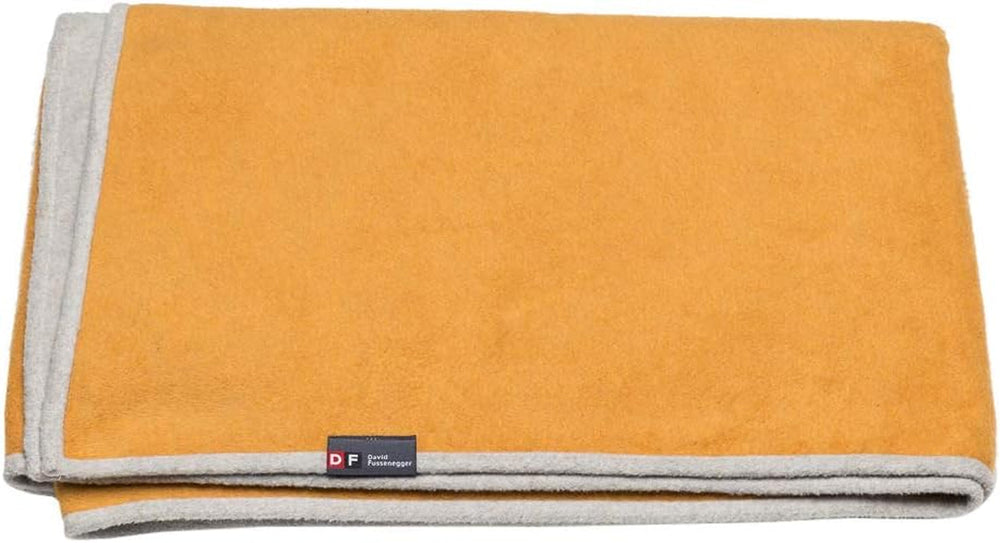 David Fussenegger Manta de algodón 150X200 Cm Manta con patrón degradado Camas y mantas mullidas David Fussenegger Ocre/gris claro 135X200 Cm