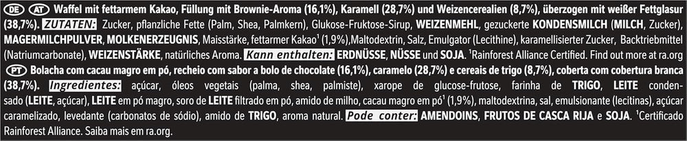 Tableta de chocolate LION Black & White, un snack de sabor intenso, chocolate crujiente y chips crujientes, relleno de brownie, una experiencia deliciosa y única, 1 paquete (5 x 30g)