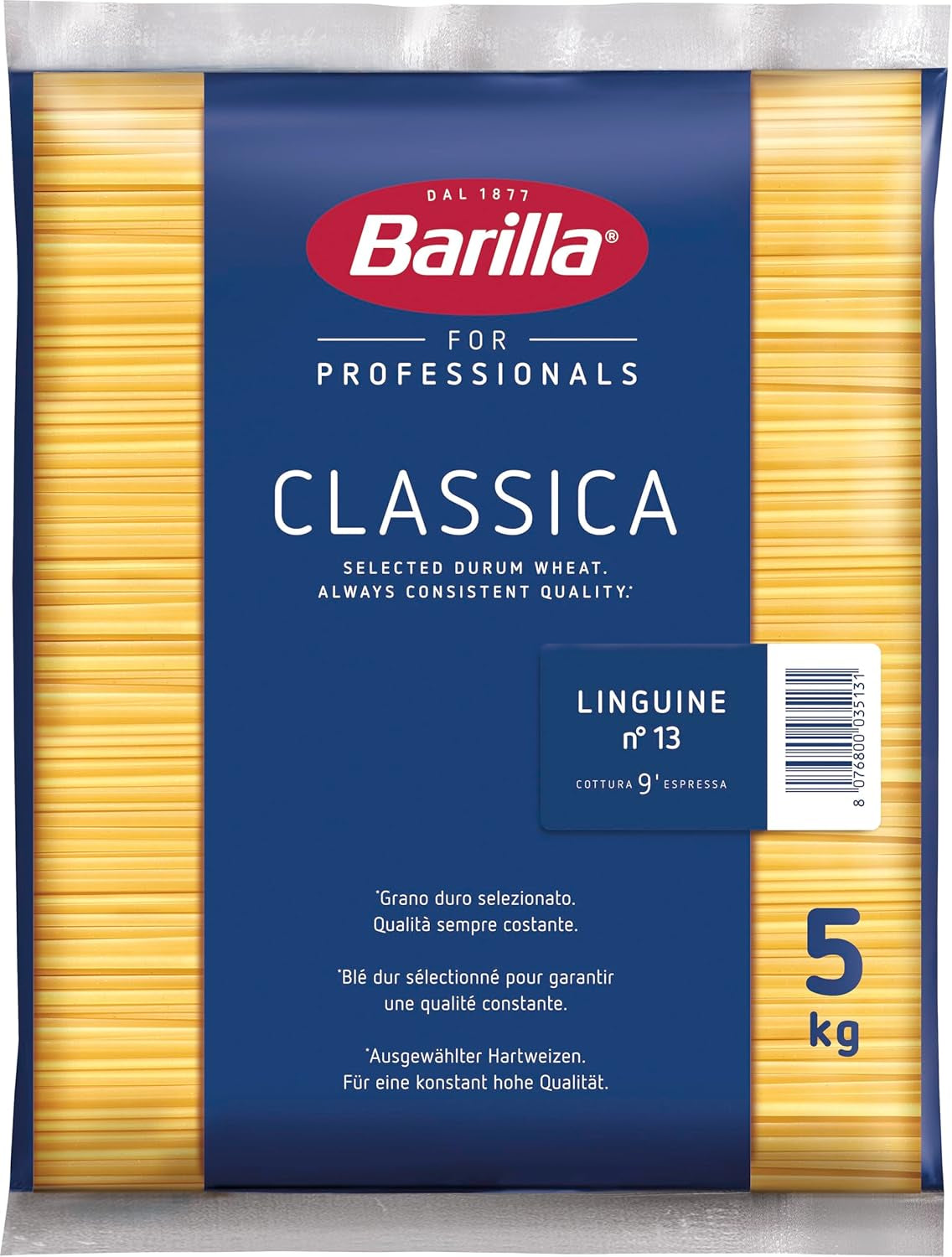 Barilla Pasta De Trigo Duro Bavette Nº 13 - 5 kg