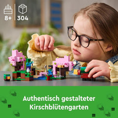 LEGO Minecraft Huerto de Cerezos en Flor Jardín de Juguetes para Explorar con Sunny, Sniffer, Zombis y Abejas Regalo de Jugador para Niños y Niñas 8 Años 21260 Juegos de Construcción Beuche den LEGO-Store