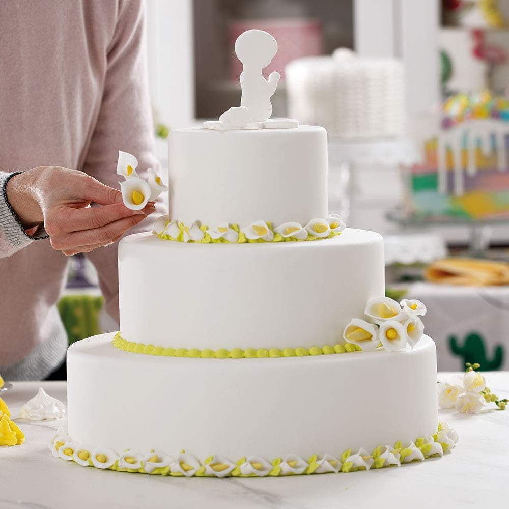 0803022 Set de forme pentru biscuiți Lily, 5 piese, Plastic, Violet, 11,5 x 11,5 x 3 cm