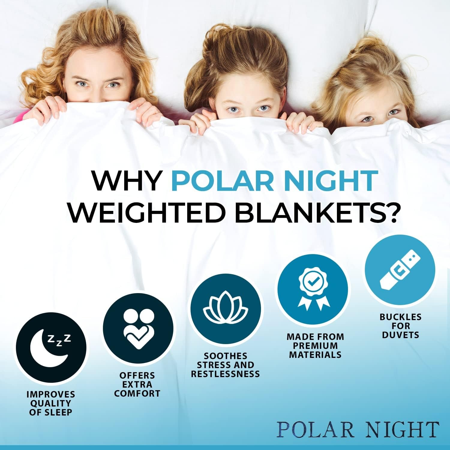 Manta lastrada para adultos Polar Night 150 X 200 Cm, 9 Kg - Manta lastrada para sueño profundo, manta pesada, manta terapéutica fabricada en 100% microfibra, manta relajante Edredón Oeko-Tex® 100 Camas y Mantas Estándar Polar Night
