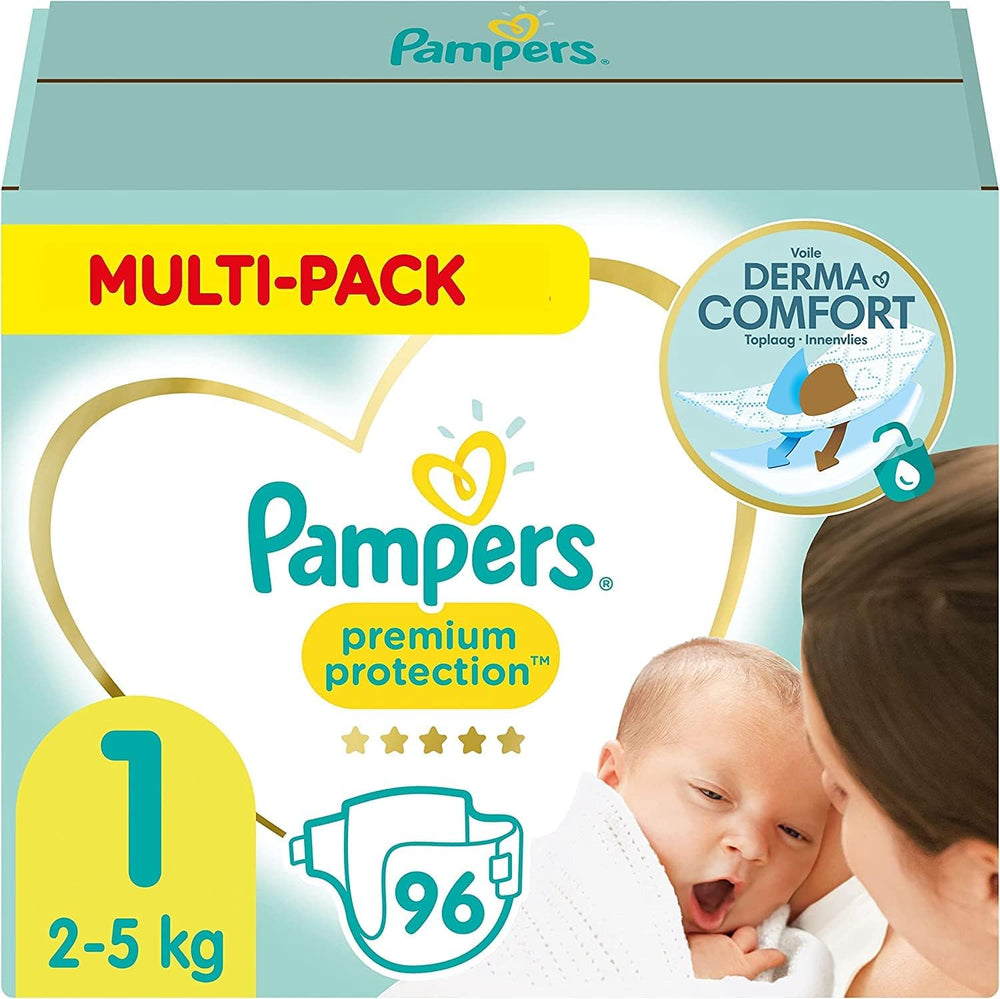 Pampers Premium Protection Talla 5, 152 pañales, 11 kg-16 kg, nuestra protección número uno contra la piel y las fugas