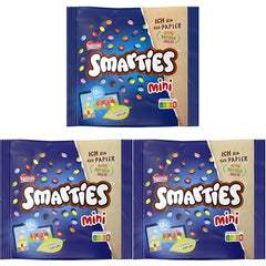 Nestlé SMARTIES Mini lentejas pequeñas envueltas individualmente con chocolate con leche, paquete de 3 (1 x 187 g)