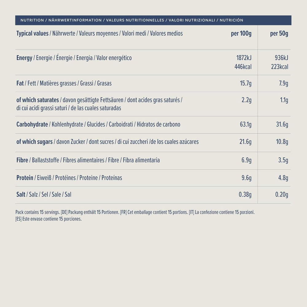 Muesli crujiente con frutas y frutos secos del Amazonas, 750 g