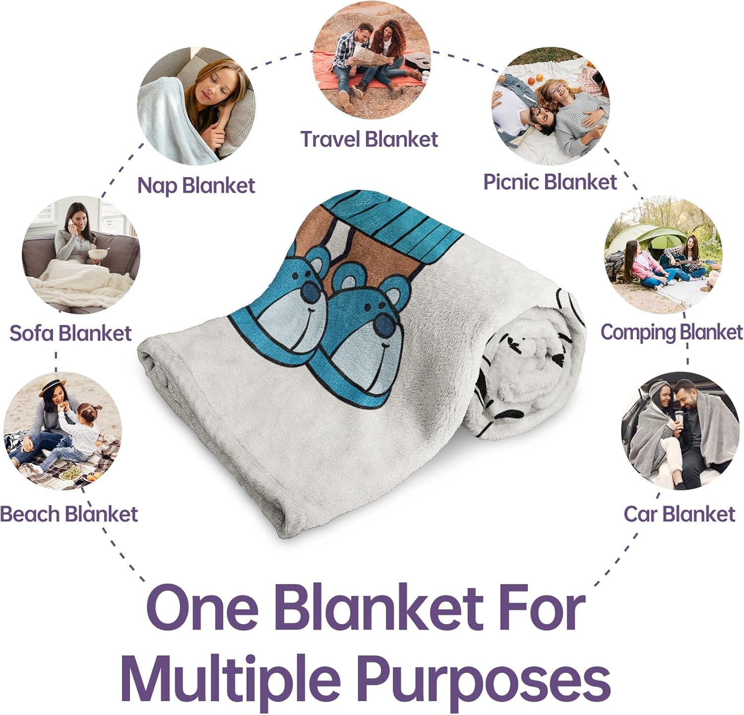 Regalo para abuelo Masuecoin, regalo de cumpleaños para abuelo, ideas de regalos para abuelo, mantas de franela de 50 × 60 pulgadas, regalo para abuelo, regalo de Navidad para abuelo. Camas y Mantas musaecoin