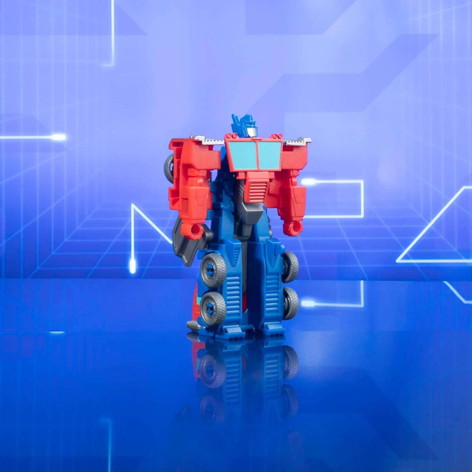 Transformers Earthspark 1-Step Flip Changer Optimus Prime Figura de acción (10 cm) Robot de juguete Edad 6+ Figuras de acción Naty Shop