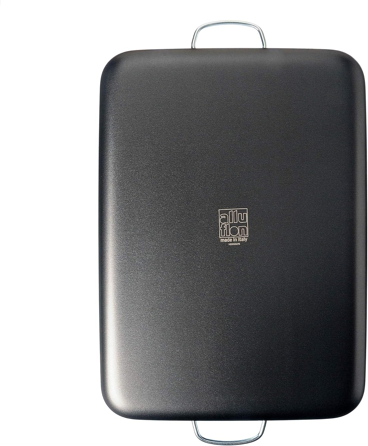 Alluflon Tradition Italy Molde para lasaña, aluminio, negro, 35 x 25 cm Moldes y bandejas para hornear Naty Shop